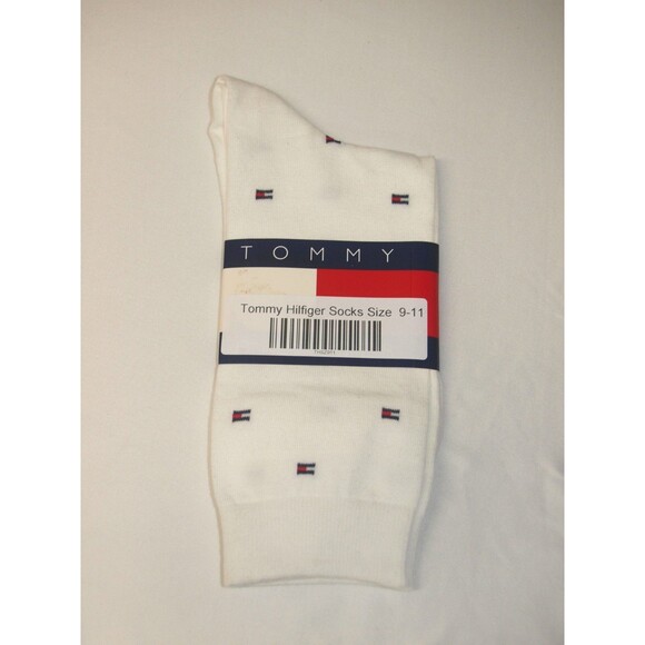 Tommy Hilfiger Mid-Calf Crew Socks Women's Size 9-11 Cotton/Nylon Blend NWT - Picture 1 of 2